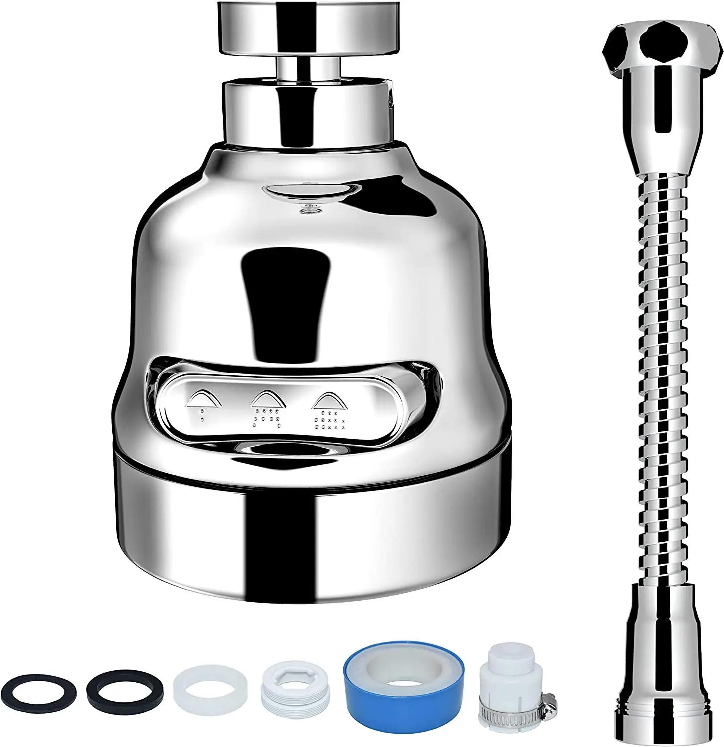 

Sink Faucet Sprayer Attachment,360° Rotatable Anti-Splash Faucet Nozzle Head - Best Tap Booster and Water Saving Kitchen Faucet