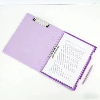 Purple Plastic Document File Box with Handle – Letter Size, Stackable Design, Perfect for Organizing Papers. 1