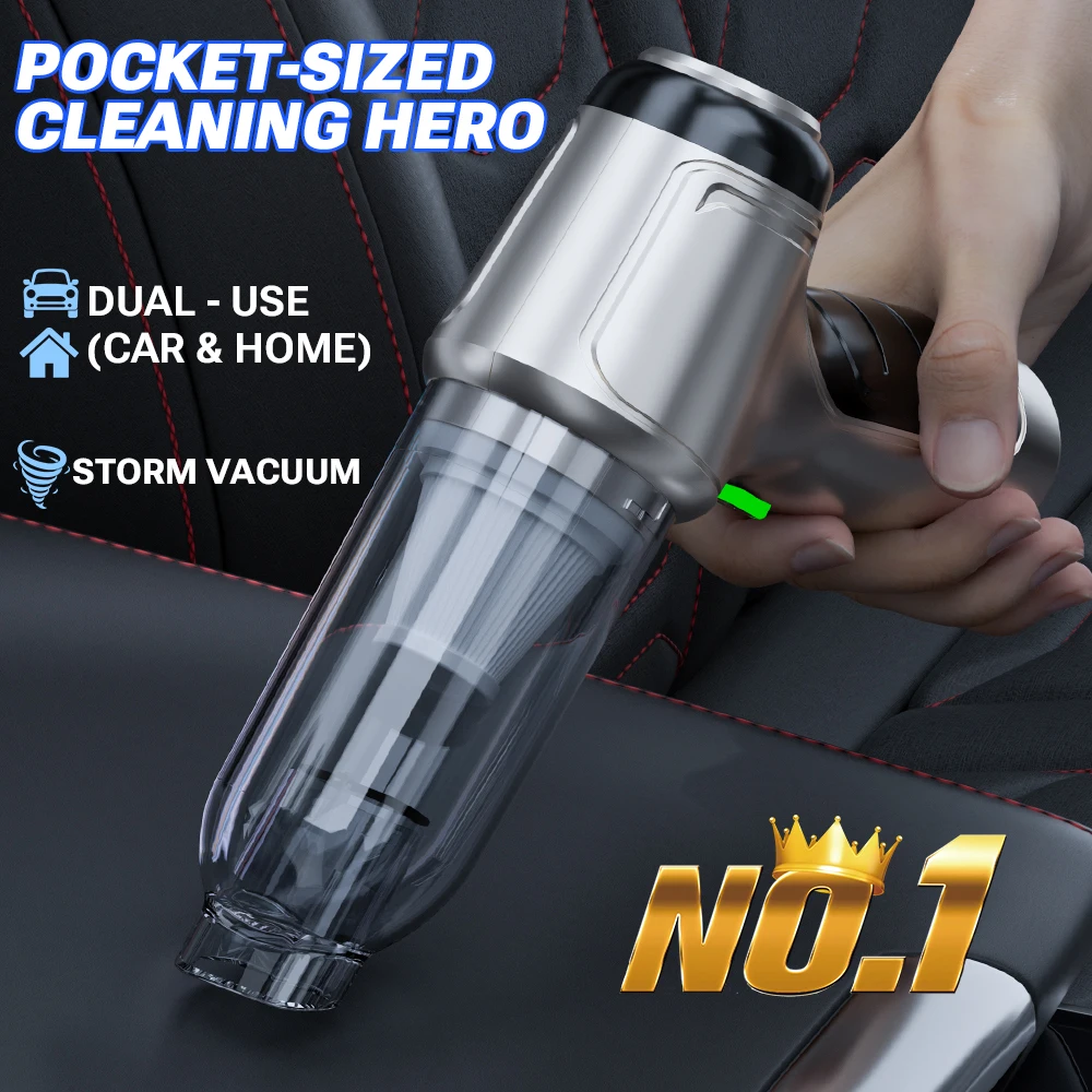 SZUK 15000PA Car Vacuum Cleaner Powerful Mini Portable Vacuum Cleaner for Car Home Appliance Handheld Blower Cleaning Machine 4