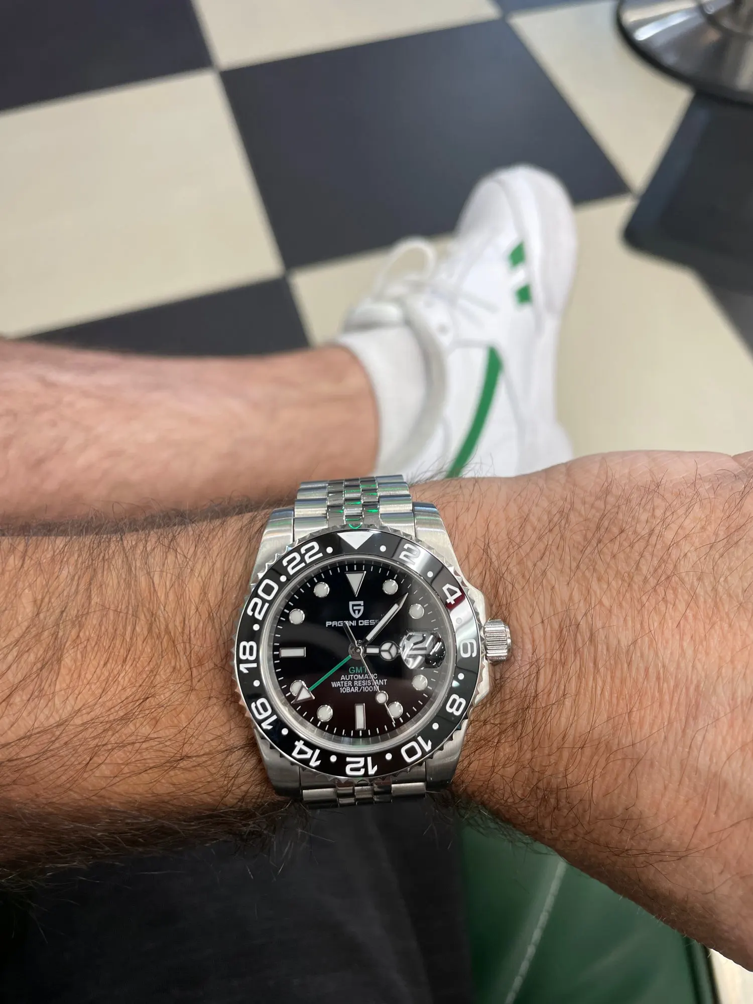 Pagani design PD-1662 luxus gmt männer mechanische armbanduhr