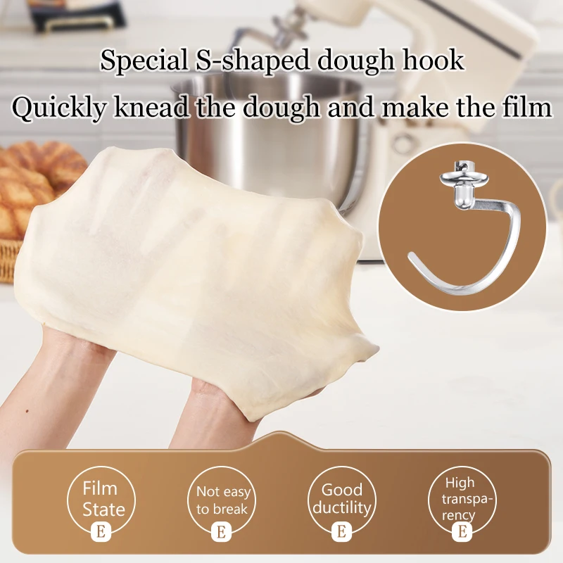 SUNATUR 5.5L New Planetary Stand Mixer Chef Machine Household Automatic Dough Kneading Home Appliance Professional 220V 2
