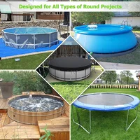 1 ชิ้นกันน้ําพับรอบสระว่ายน้ํา,กันน้ํา,กันฝุ่น,แมลง,สําหรับ Inground Pool Protectorฝุ่น 3