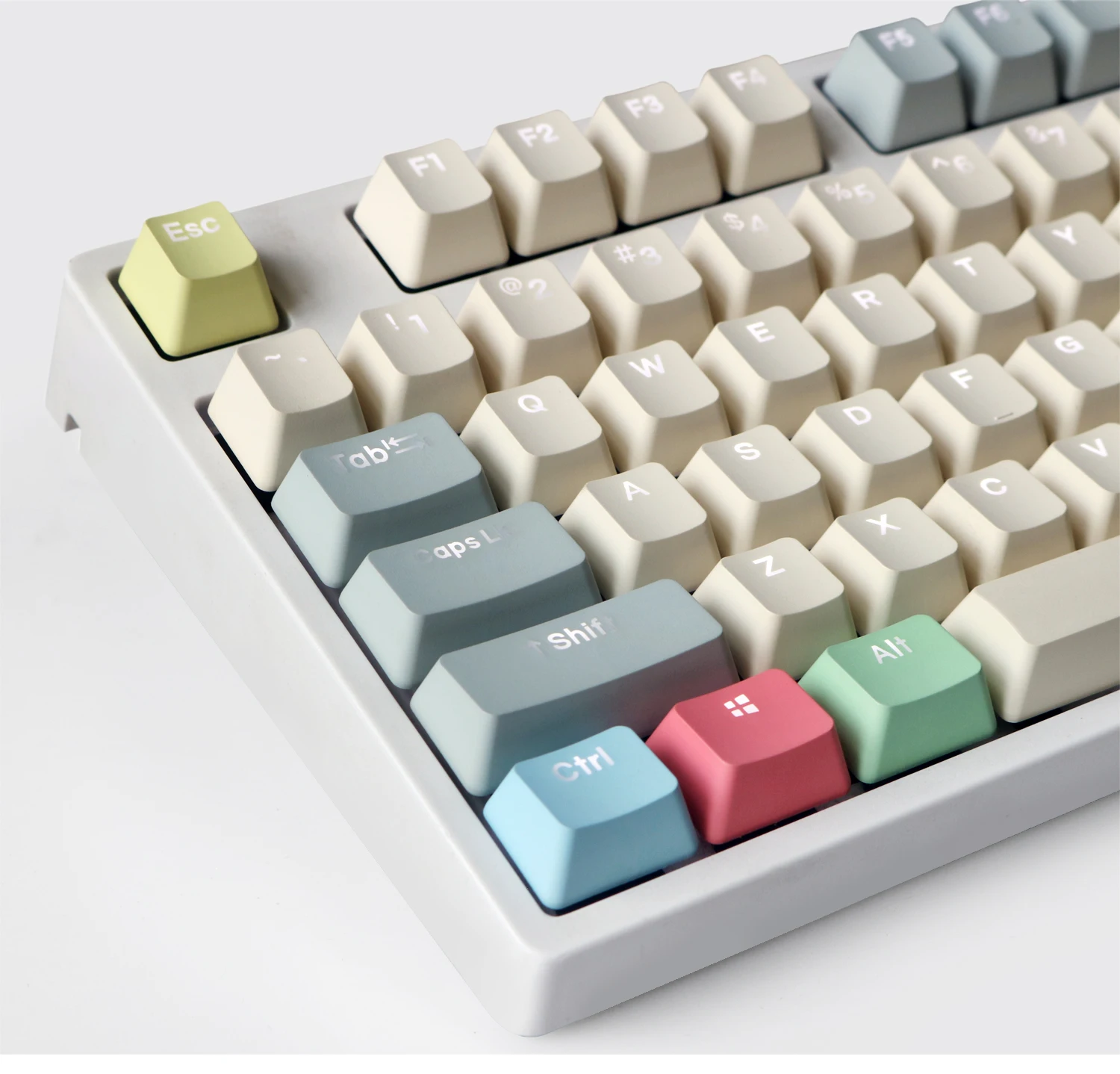 Canvas Translúcidas Keycaps para Teclado Mecânico Side ou Top Print Keycap Pbt Double Shot Perfil Oem 1.75u Shif - Imagem 6