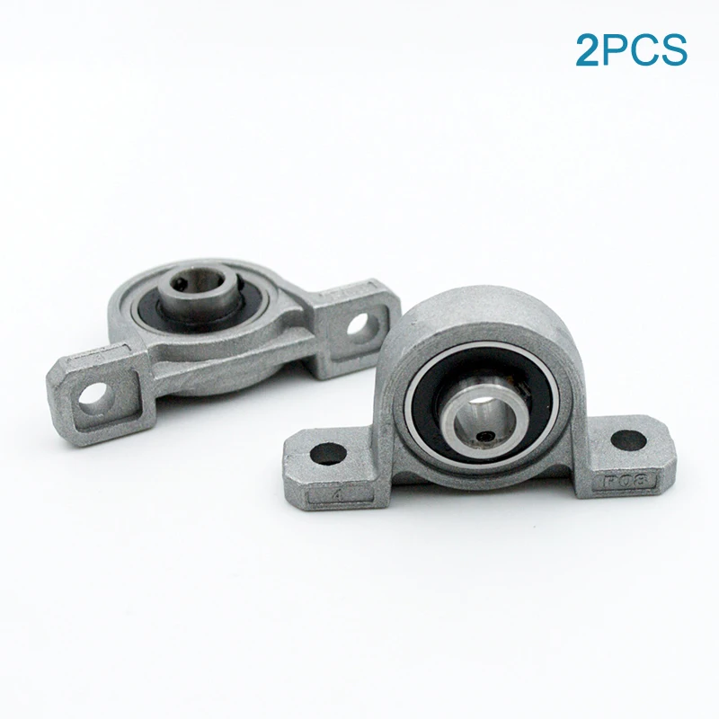 2pcs 아연 합금 베개 블록 베어링 KP08 KP000 KP001 KP002 KP003 KP004 보어 8mm 10mm 12mm 15mm 17mm 20mm 미니 베어링