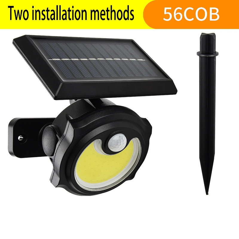 solar security light with motion sensor LED Solar Light Outdoor Wall Lights Multiple Heads Lamp With Motion Sensor Human Induction 3 Modes Spotlights Garden Lights solar ground lights Solar Lamps