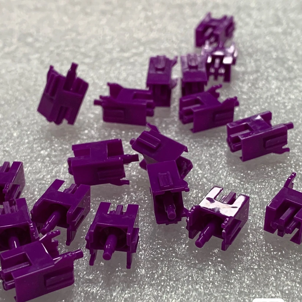 100 Pcs Purple Dustproof Paragraph Axis For Mechanical Keyboard Switch