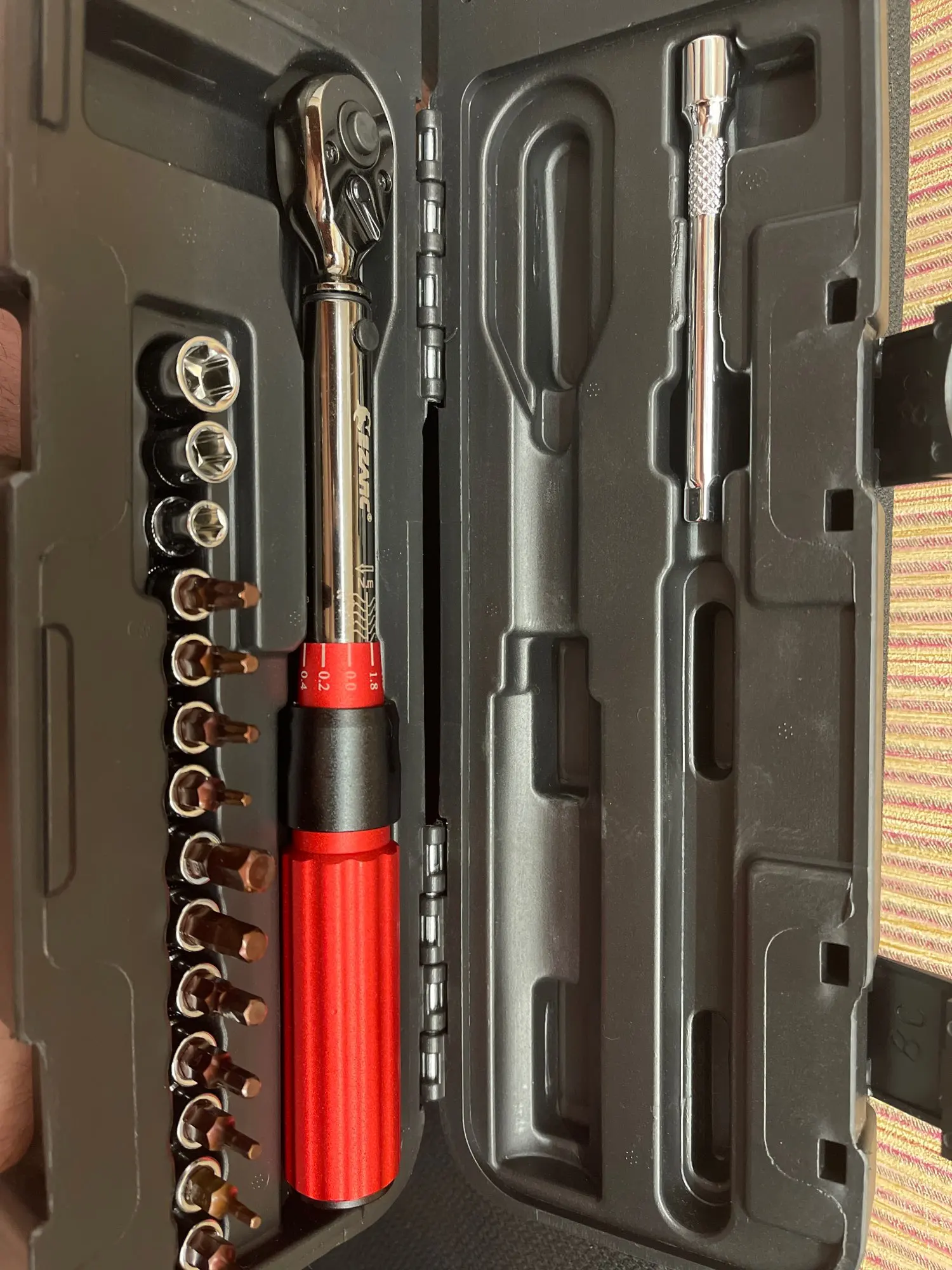 EZARC 16pcs 1/4” Torque Wrench Set with Double Scale 220Nm Precise