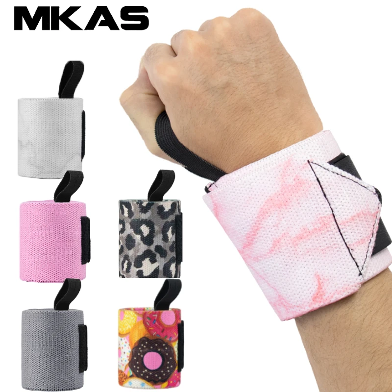 MKAS 1 Pair Wrist Brace Support Wristband Weight Lifting Gym Training
