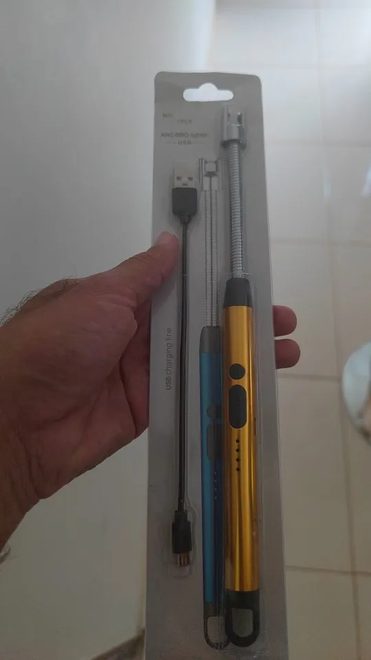Acendedor Fogão Churrasqueira Isqueiro Eletrônico Recarregável USB - Neverdie Store photo review