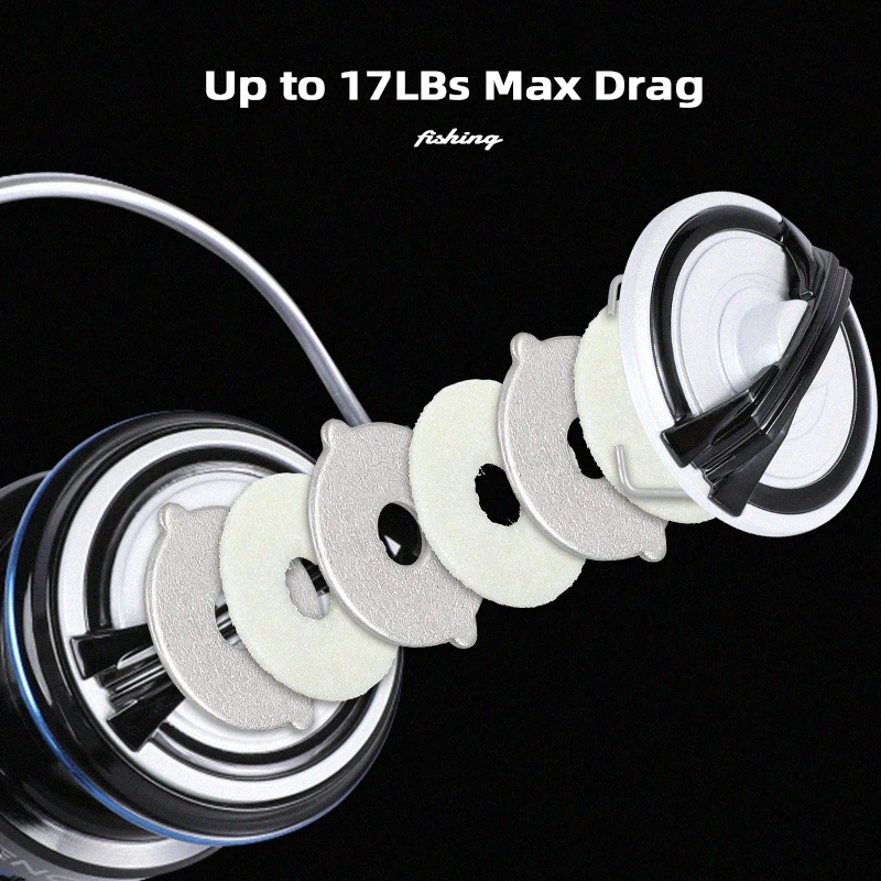 Generic Mifine Legency Ultralight Spinning Reel 8kg Max Drag Size500 ...
