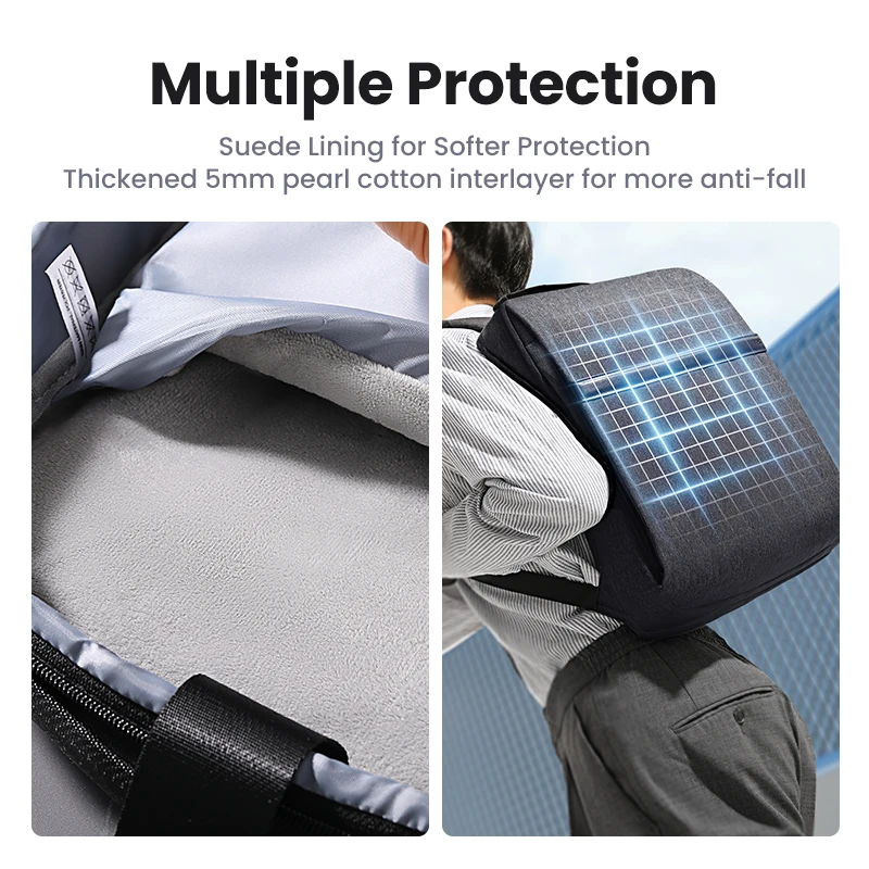 Ugreen-mochila Laptop Impermeável para Macbook Pro Air Capa Notebook Bolsa de Viagem hp Lenovo Ipad 15.6 15 14 - Imagem 3