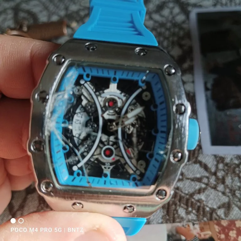 Relógio masculino luz marca de luxo barril vinho dial moda noite brilho relógio esportivo calendário reloj l146 photo review