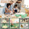 Silicone Bread Basket Baking Dessert Oval Dough Bread Proofing Baskets Collapsible Storage Fermentation Sourdough Basket Kitchen 6