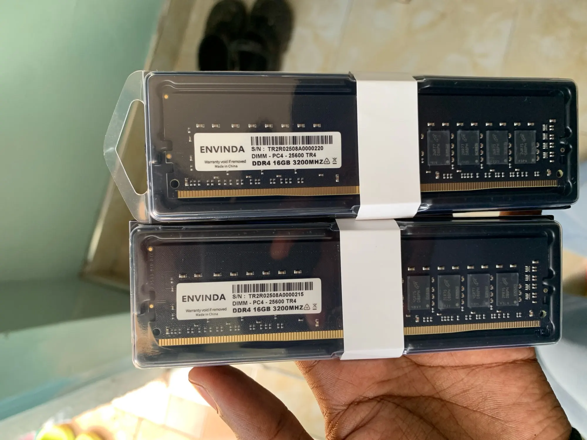 Envinda ddr4 pc ram memoria 8gb 16gb 3200mhz dimm desktop