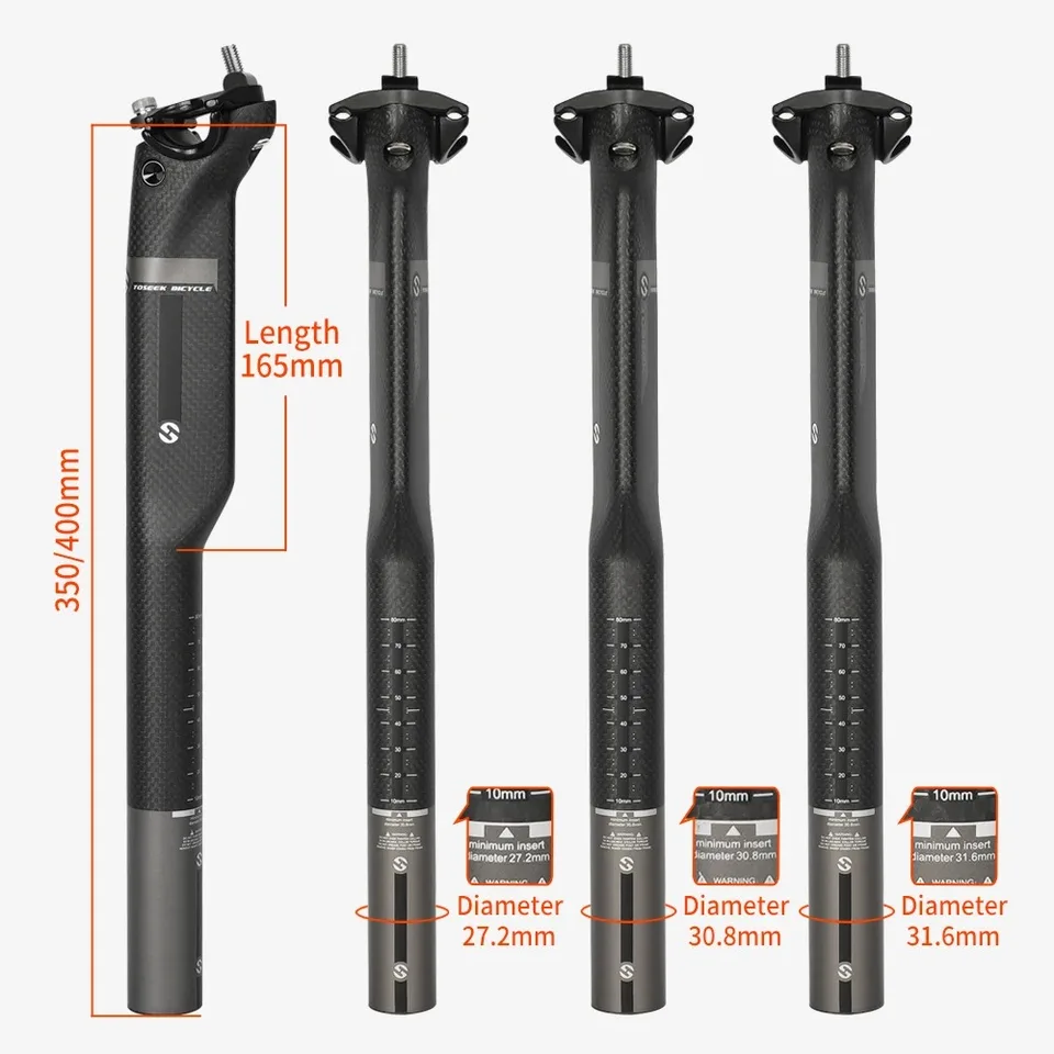 Toseek - Reggisella In Carbonio Per Bicicletta