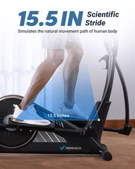 MERACH Elliptical Machine Elliptical Machine Home Hyper-Quiet Magnetic Drive System 16Levels Adjustable Resistance MERACH App 2