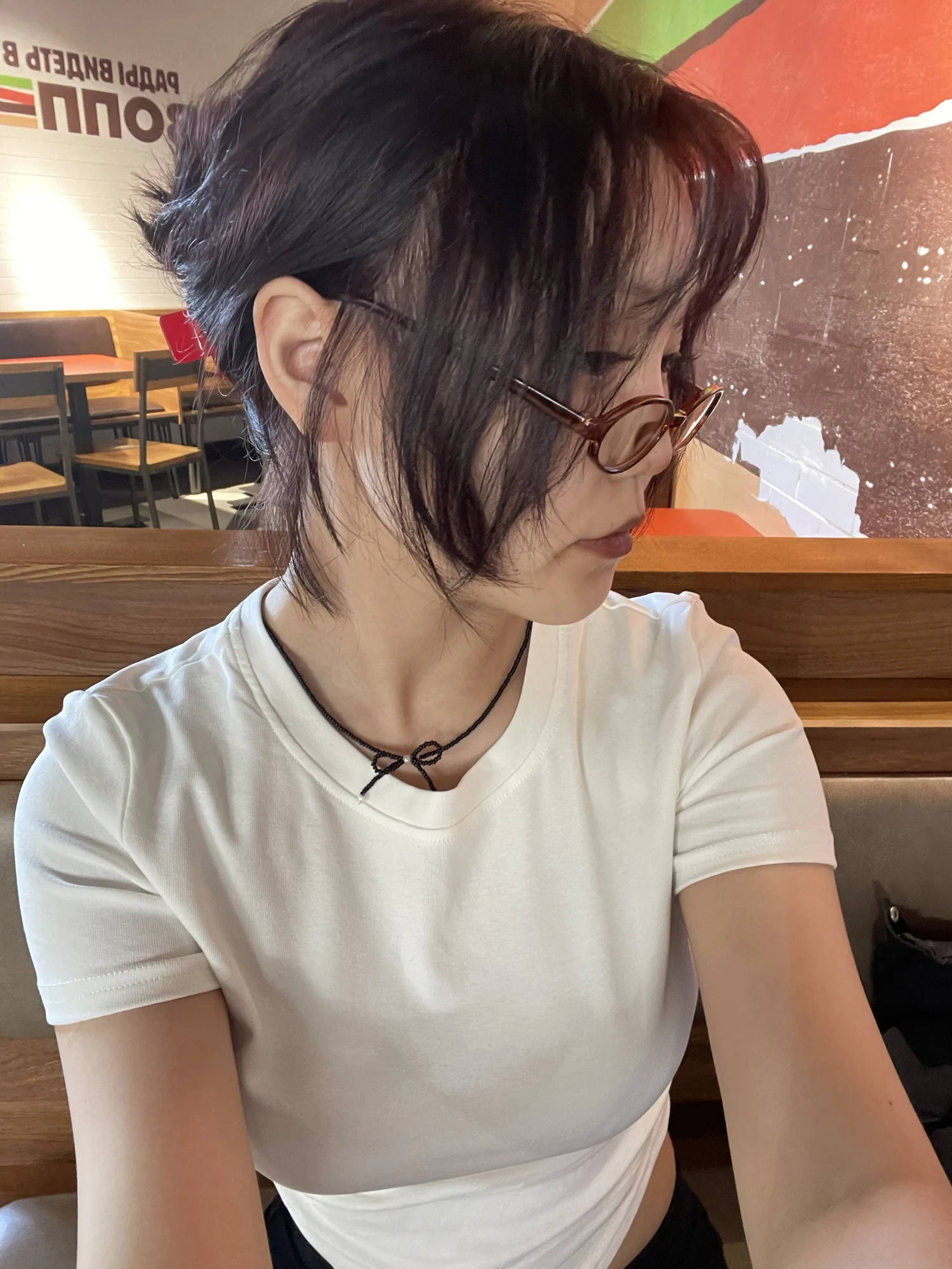 Retro Oval Glasses Women Girls Y2K Red Green Frame Glass Eyewear Decorative Computer Anti-blue Eyeglasses with Seaside Driving photo review