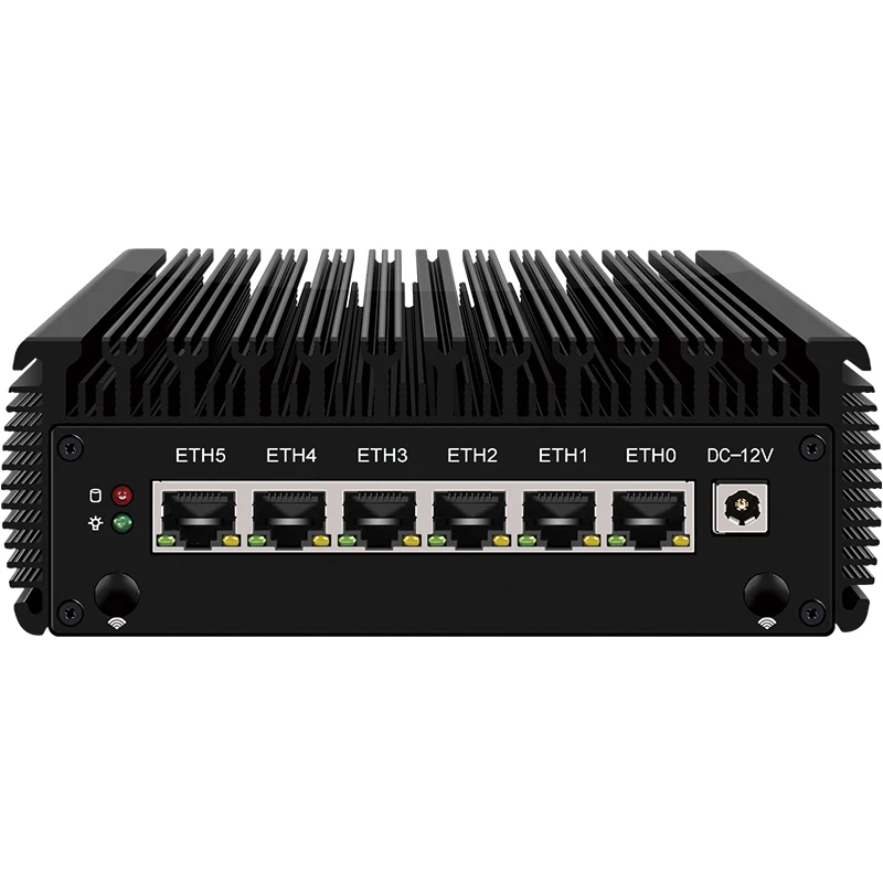 CWWK J6412/J6413 six network ports i226 2.5G soft routing mini host 12th generation low-power fanless industrial computer. 4