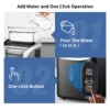 SIMZLIFE Ice Cube Maker Machine Countertop with External Water Tank, 45Lbs, 16Pcs Ready in 13 Mins,Auto-Cleaning,Black 3