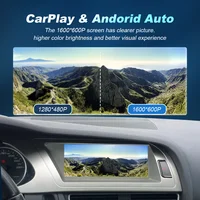 Écran tactile Android Auto sans fil CarPlay pour Audi A4 B8 2008 2009 MMI 2G Radio Systèmes multimédias intelligents Navigation 7
