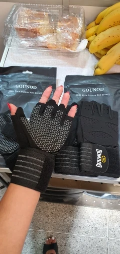 GOUNOD Weightlifting Gloves Wristband Support Breathable Anti-Slip Sports Gym Gloves photo review