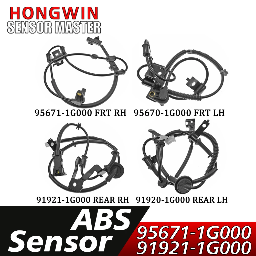 

ABS Wheel Speed Sensor Front Rear Left Right 95670-1G000,95671-1G000,91920-1G000,91921-1G000 For Kia Rio Rio5 Hyundai Accent 1.6