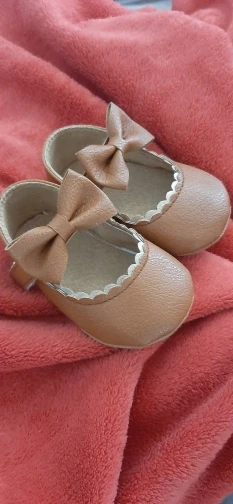 New Baby Shoes Baby Boy Girl Shoes Leather Rubber Sole Anti-slip Toddler First Walkers Infant Crib Shoes Newborn Girl Moccasins photo review