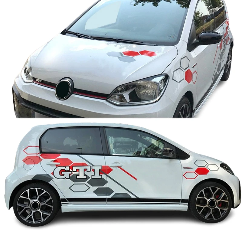 Sport Gti Car Styling Body Hood Decal Graphics Wrap Stickers Decoration For Volkswagen Vw Up Car - Car Stickers - AliExpress