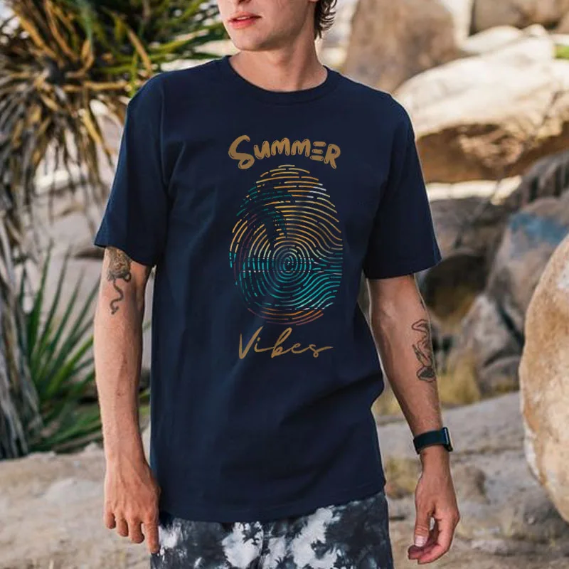 

Men's Summer Print Beach Short Sleeve T-Shirt