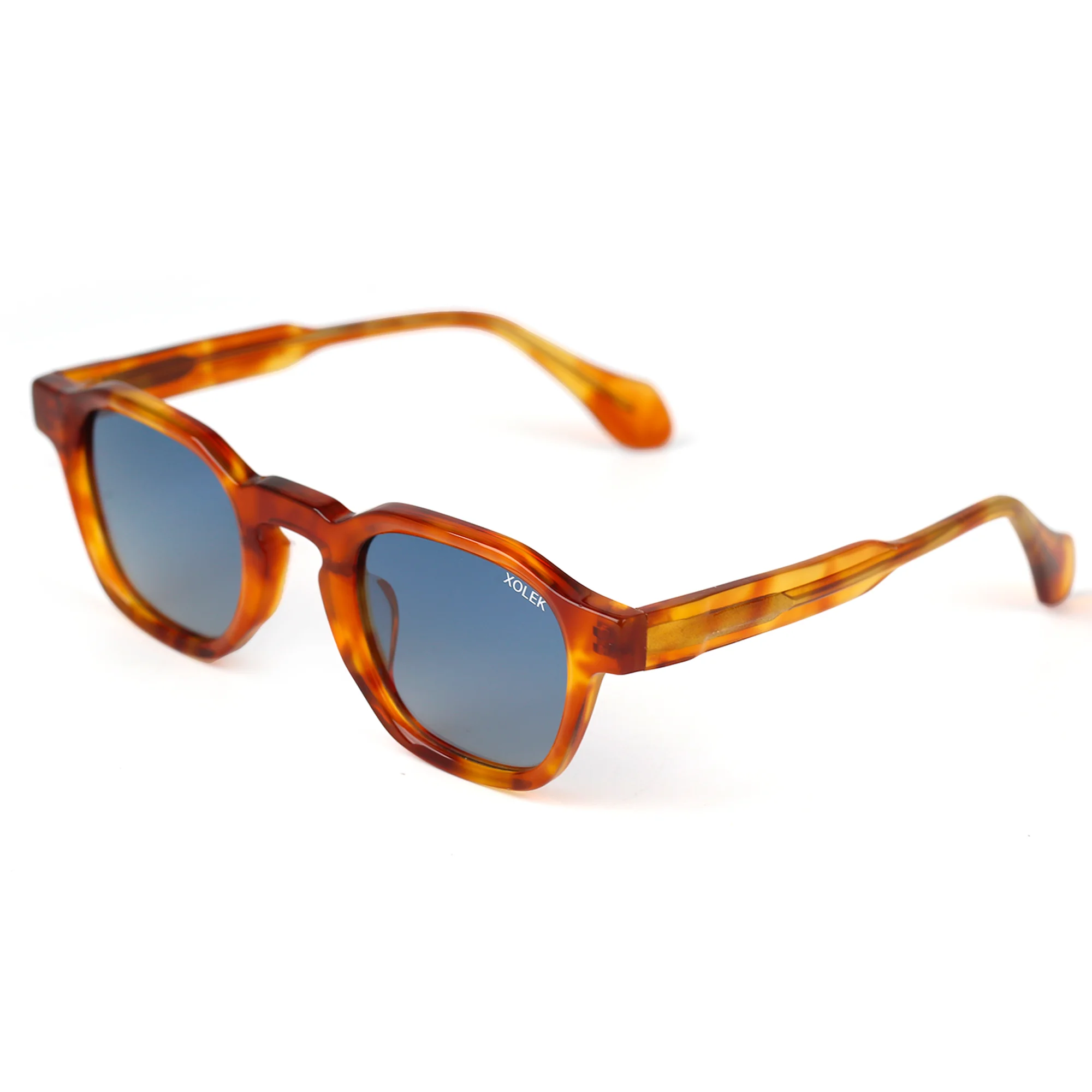 Lentes De Sol Xolek 107 Moda Acetato Hexagonal Polarizado