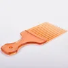 1 Piece Wide Teeth Brush Pick Comb Fork Hairbrush Insert Hair Pick Comb Plastic Gear Comb For Curly Afro Hair Styling Tools 4