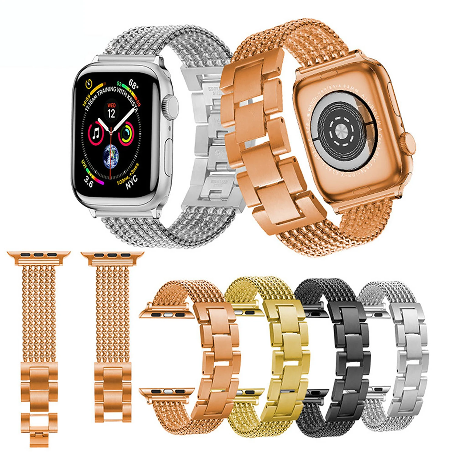 

Ремешок для Apple Watch Band 42 мм 44 мм 45 мм 49 мм 38 мм 40 мм, браслет из нержавеющей стали для Apple Watch Ultra/Series 8/7/6/5/4/3/2/1/SE/SE2