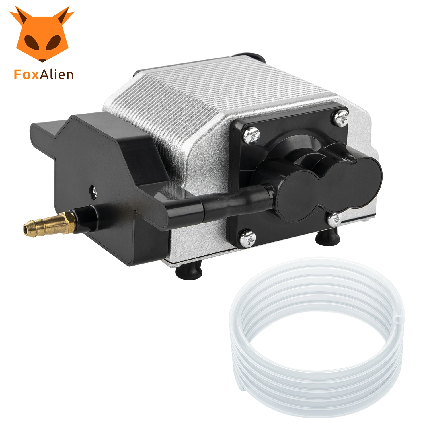 

FoxAlien 30L/Min Air Assist Pump for Laser Cutter, Portable CNC Machine Kit для всех видов лазерной гравировки Регулируемая скорость Низкий уровень шума