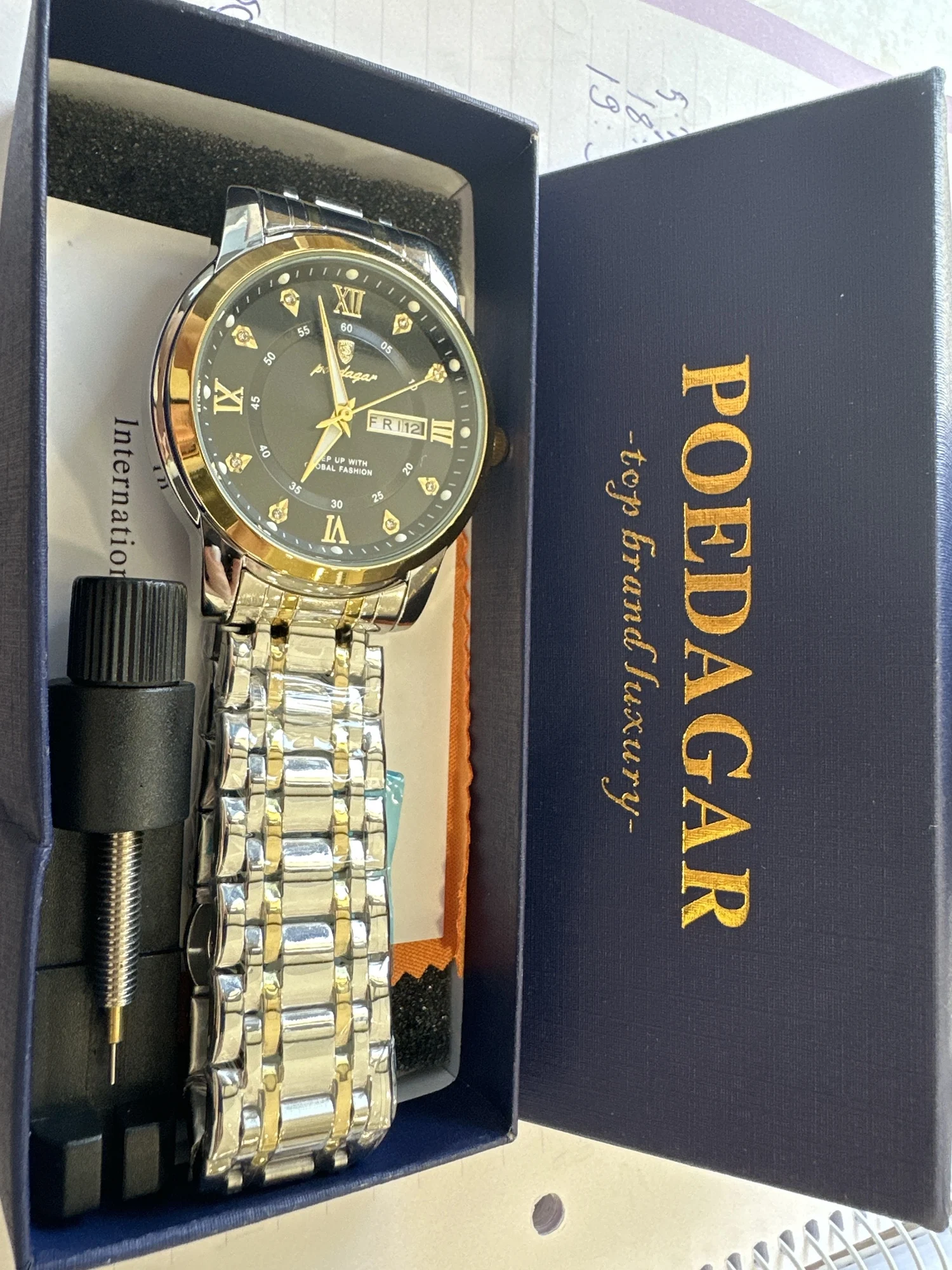 POEDAGAR Luxury Watch for Men photo review
