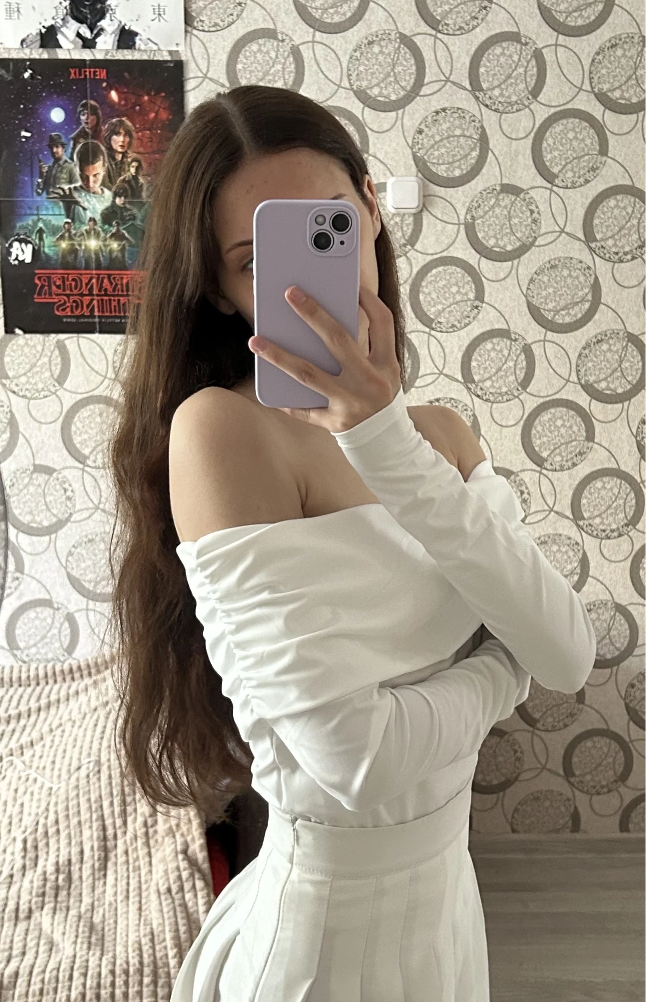 Chic White Long Sleeve, customer photo