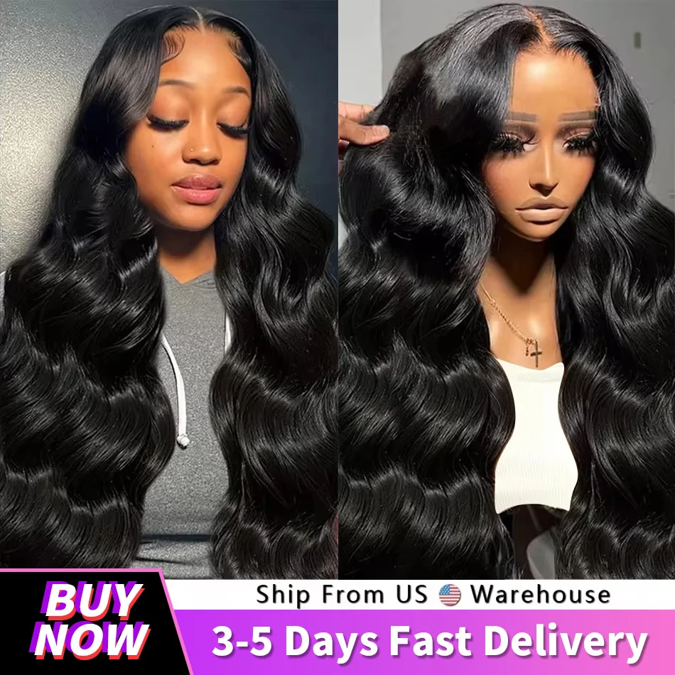 Human Hair Wigs Body Wave Lace Front 34 Inch 4x4 5x5 Closure 13x6 360 Frontal For Women