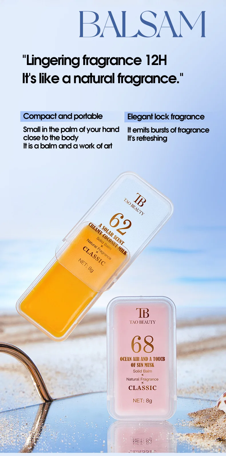 Solid Perfume Set For Women Natural Long Lasting Fragrance Balm_voghion.com