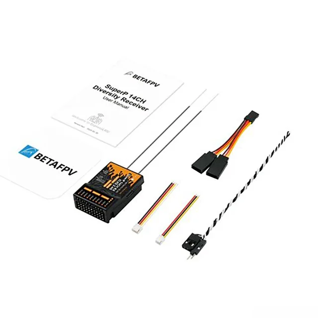 BETAFPV SuperP 2.4Ghz/915MHz 14CH ELRS PWM Diversity Receiver with Dual Antenna Dual Reception For RC Airplane Cars Boats Drones 6