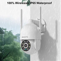 Caméra de sécurité Wifi ARCCTV 1296P, caméra de surveillance extérieure, enregistrement HD 24h/24 et 7j/7, vision nocturne couleur, suivi automatique, audio bidirectionnel 5
