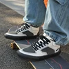 Joiints Purple Skateboarding Shoes for Men Athletic Sneaker Mid Top Anti-slip Casual Soft Leather Lace-up Breathable Tennis 6