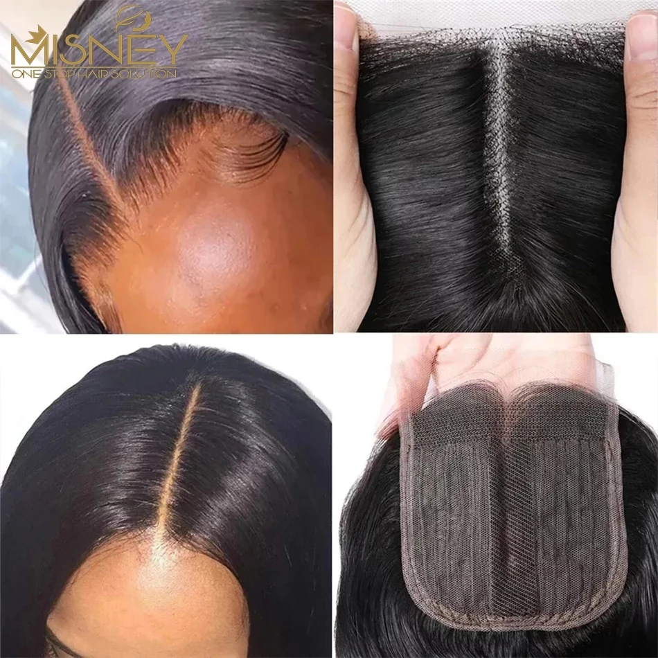 Straight Hair Lace Closure 4x1 T Middle Part Transparent Lace Closure Brazilian Human Hair Swiss Deep Curly human hair closure human hair lace product