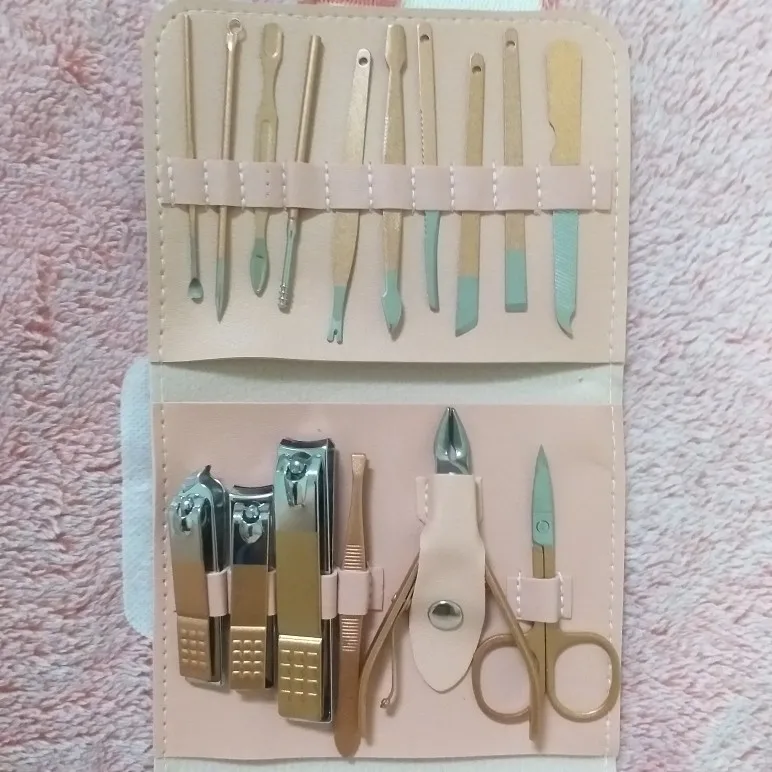 Kit c/ 16 Pçs Cortador De Unhas Conjunto De Ferramentas Em Aço Inoxidável Com Bolsa Dobrável - Neverdie Store photo review