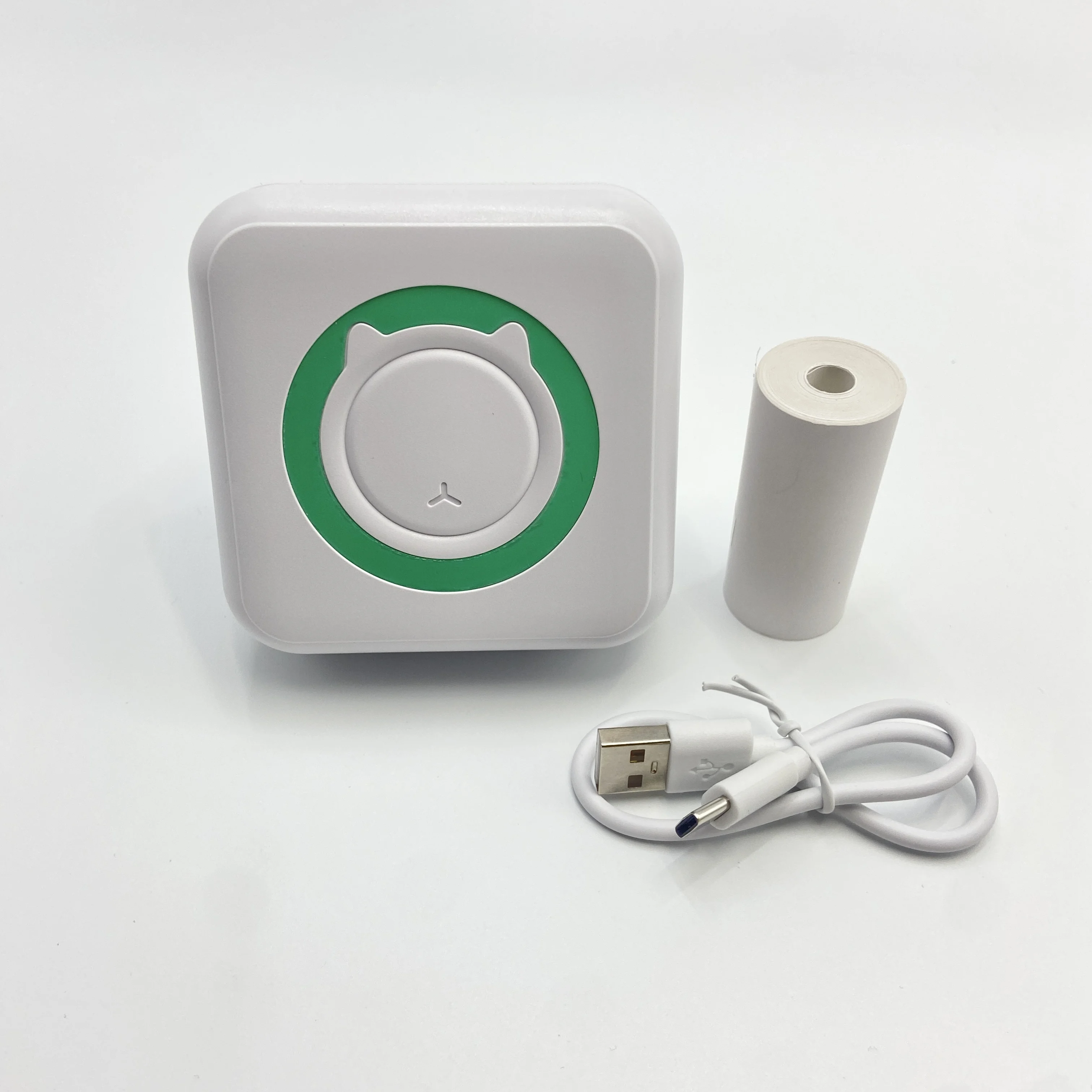 미니 휴대용 무선 사진 및 라벨 프린터, USB 충전식 잉크리스 디자인, 저널링, 공부 노트, 가정, 사무실, 메모 작성용