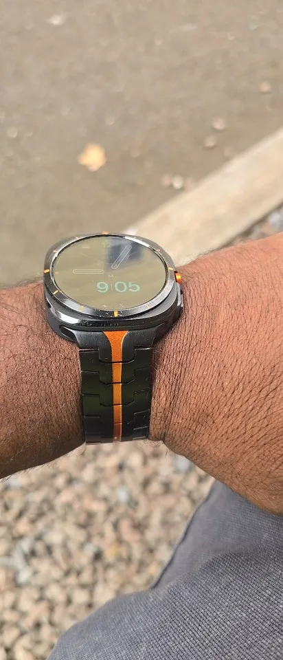 Pulseira de titânio para samsung galaxy watch ultra 2025 e samsung 7 ultra galaxy ultra 47mm photo review