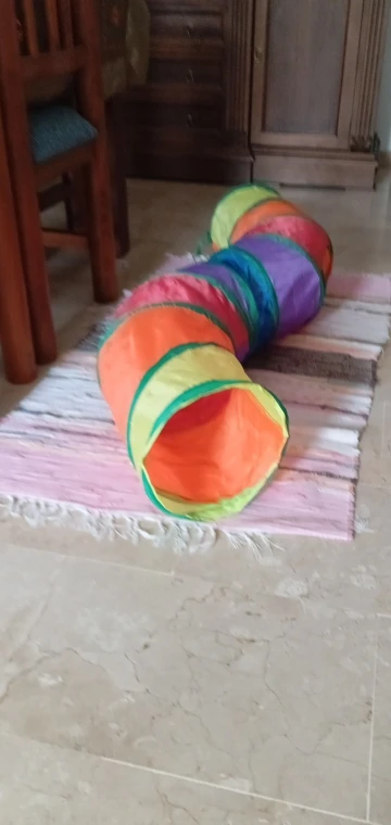 Cat Tunnel Foldable Cat Tunnel Pet Supplies Cat S T Y Pass Play Tunnel Cat Toy photo review