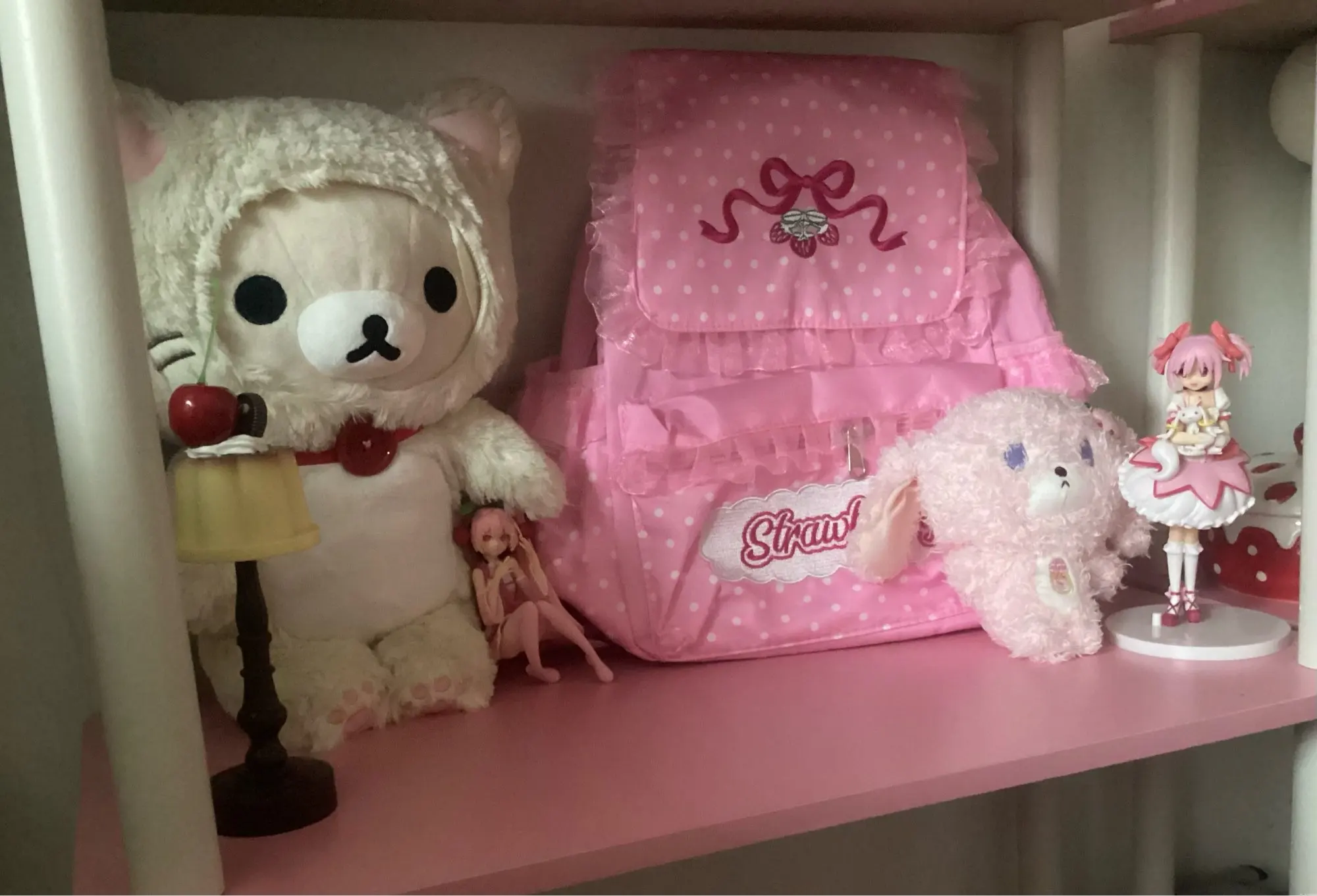 Pink Strawberry Backpack - Jojifuku Aesthetic photo review