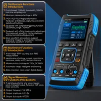 FNIRSI 2C23T Digital Oscilloscope Multimeter DDS Function Signal Generator 3 in 1 Analog Bandwidth 10MHz*2 50MS/s AC DC Voltage 2