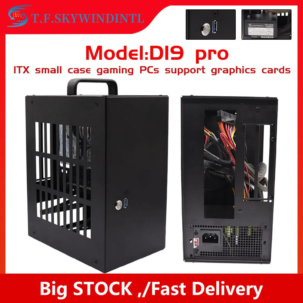 Mini Itx Custodia Per Pc 6.1L A4 Chassis Sfx Htpc Mini Itx Scheda Grafica Per Computer Di Gioco