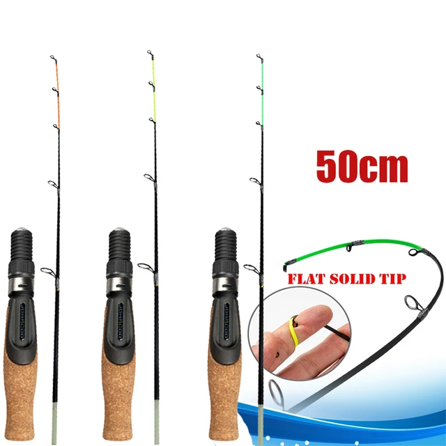 Portable High Visibility Ice Rod 1 Tip Spinning Fishing Rod for