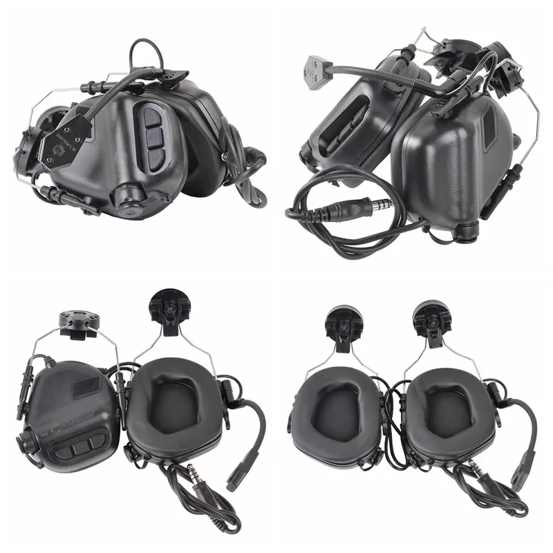 Electronic Earmuffs Tactical Headset EARMOR M32H MOD3 Helmet Shooting Earmuffs Tactical Headset RAC Rail Adapter/Aerospace Communication Helmet